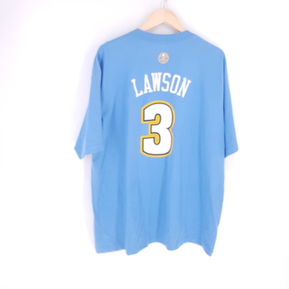 🎉3/15 adidas NBA Denver Lawson Tee Shirt Jersey - Picture 2 of 6
